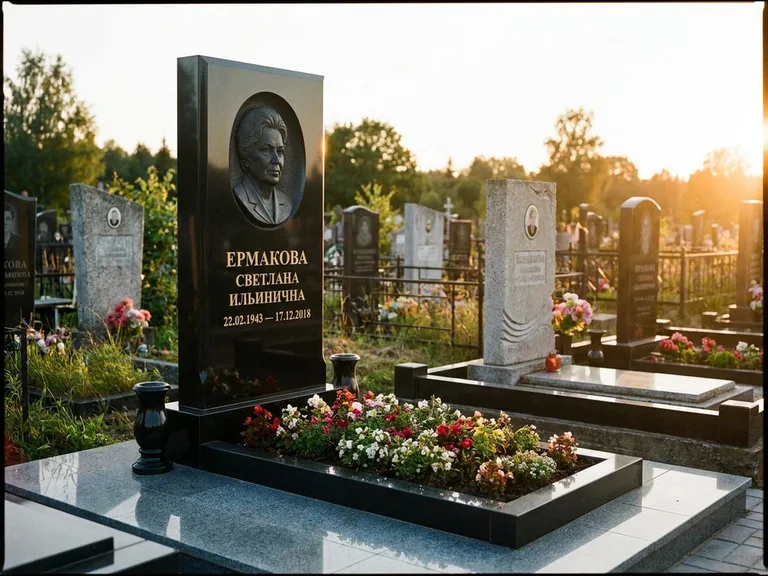 Памятник с барельефом — выполненная работа 18 в Красноярске
