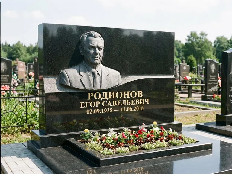 Памятник с барельефом — выполненная работа 27 в Красноярске