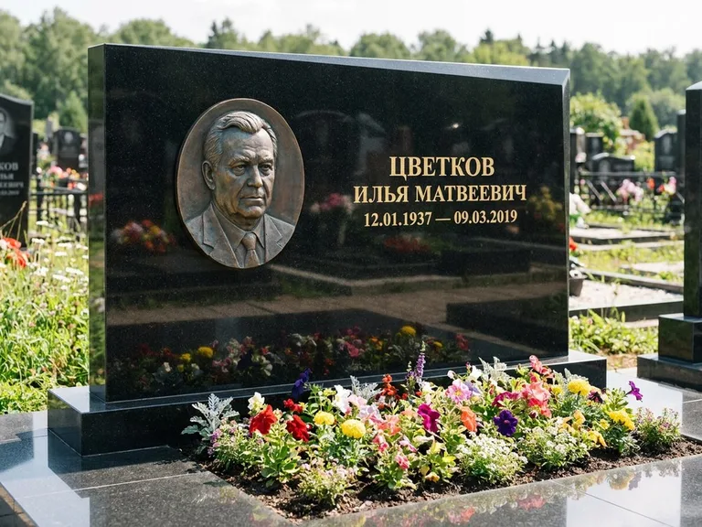 Памятник с барельефом — выполненная работа 33 в Красноярске