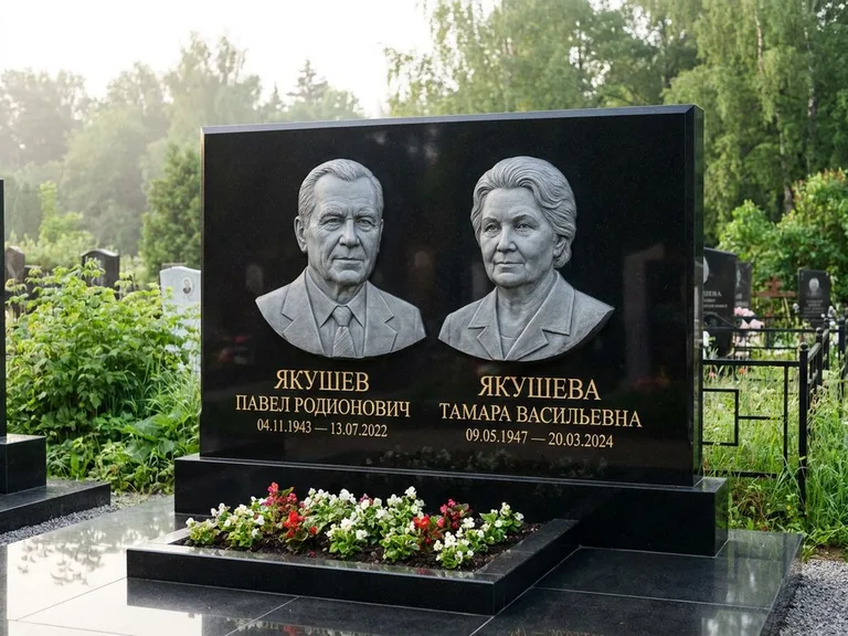 Памятник с барельефом — выполненная работа 36 в Красноярске