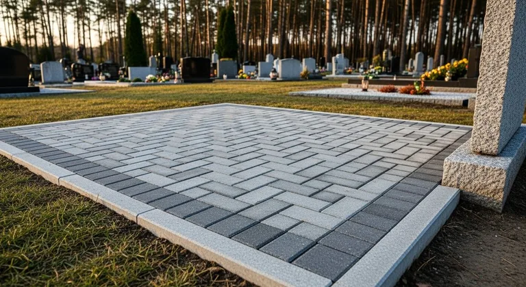 Мощение семейного захоронения, образец ПМ017 в Красноярске