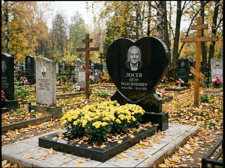 Керамический портрет пожилой женщины в Красноярске