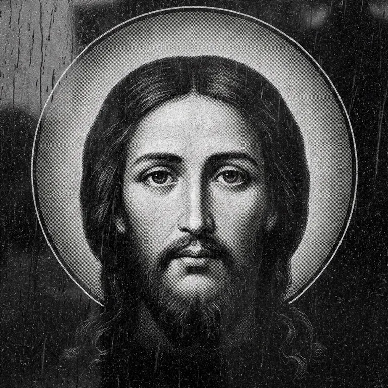 Эскиз иконы: «Моление о чаше» (полутон) — сюжетная композиция, гравировка на памятник в Красноярске