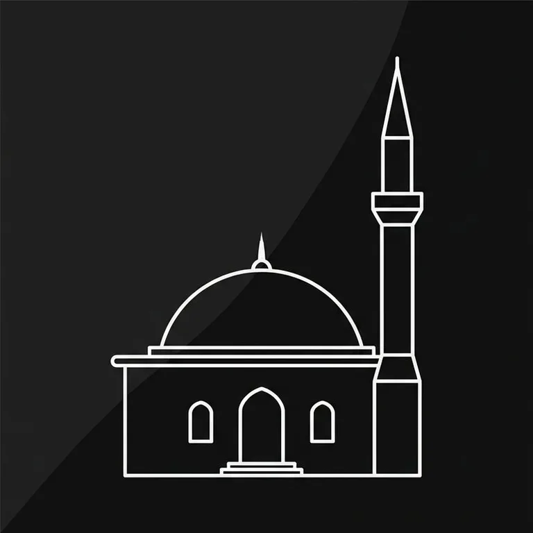Эскиз: Одноминаретная — скромный силуэт сельской мечети в Красноярске