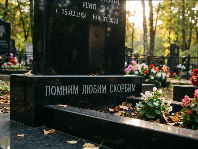 Эпитафия — гравировка с выездом на кладбище в Красноярске