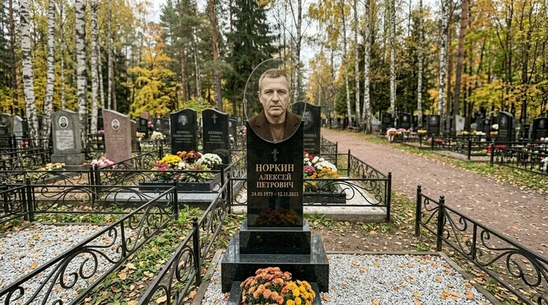 Портрет на стекле на вертикальной стеле в Красноярске