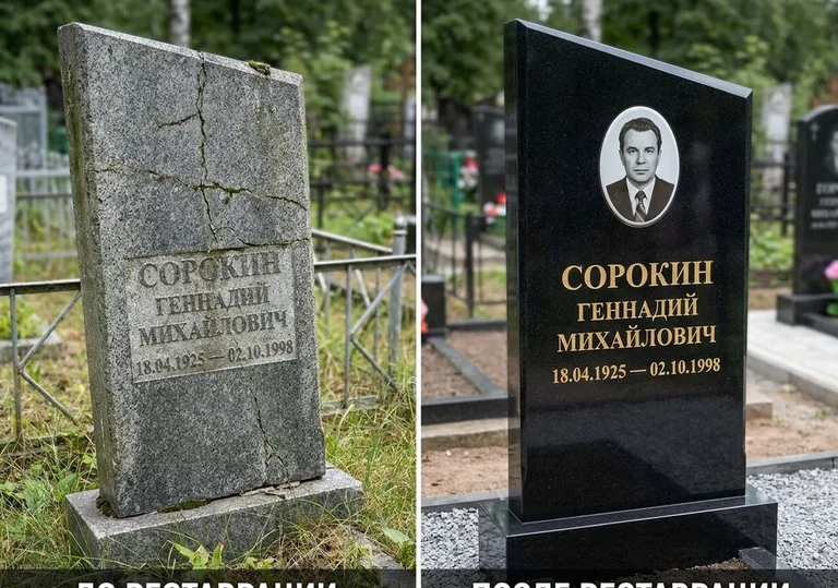 Полная реставрация старого памятника: до и после в Красноярске