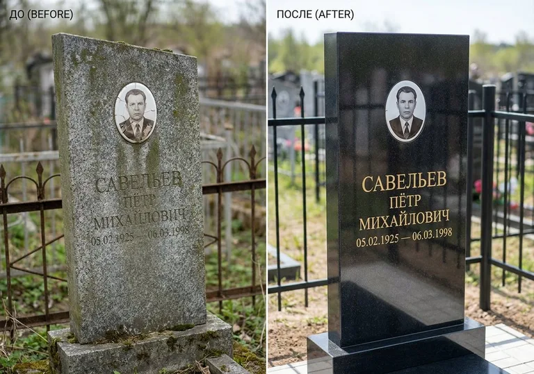 Комплексная реставрация старого памятника: до и после в Красноярске