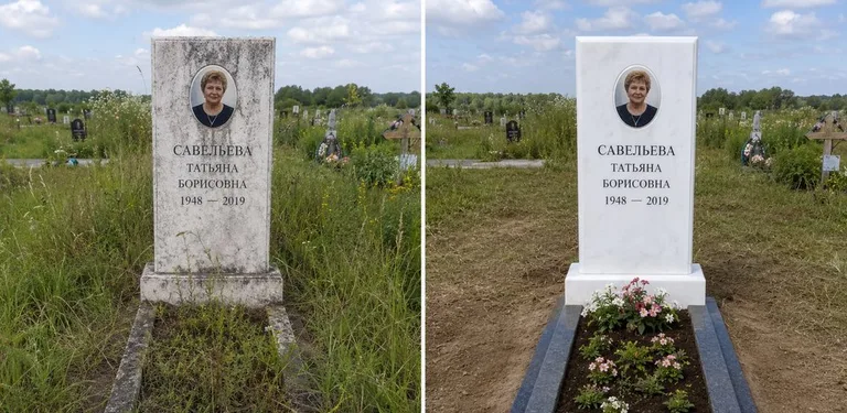 Диптих №21: кованая оградка с пиками — очищена от ржавчины, подкрашена чёрным в Красноярске