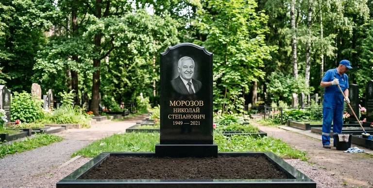 Уборка могил на кладбище в Красноярске — наведение порядка, мойка памятника, благоустройство участка