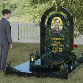 Комбинированный памятник для одного - П031