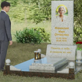 Комбинированный вертикальный памятник П069 - П069