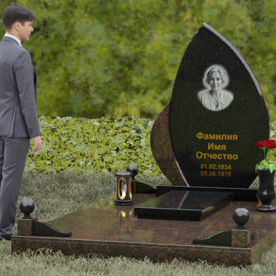 Гранитный монумент «Застывшее пламя»
