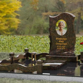 Гранитный вертикальный памятник П160 - П160