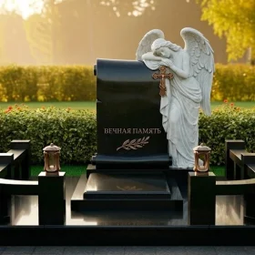 Памятник Гранитный или мраморный с крестом - ПН393