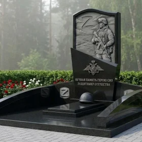 Элитный Гранитный светский памятник без креста - ПН410