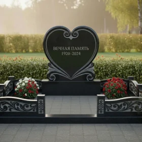 Светский вертикальный гранитный памятник - ПН523