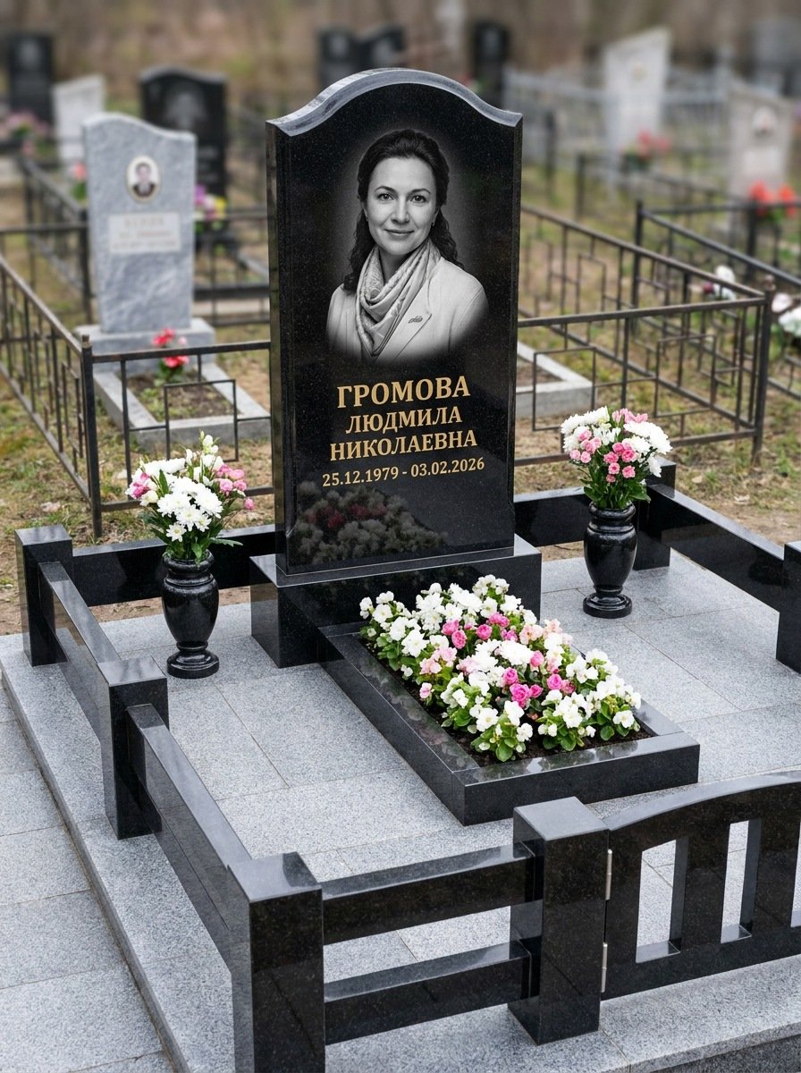 Портрет на памятнике в Красноярске — Чёрно-белый портрет подготовили под станок — гравировка на стеле