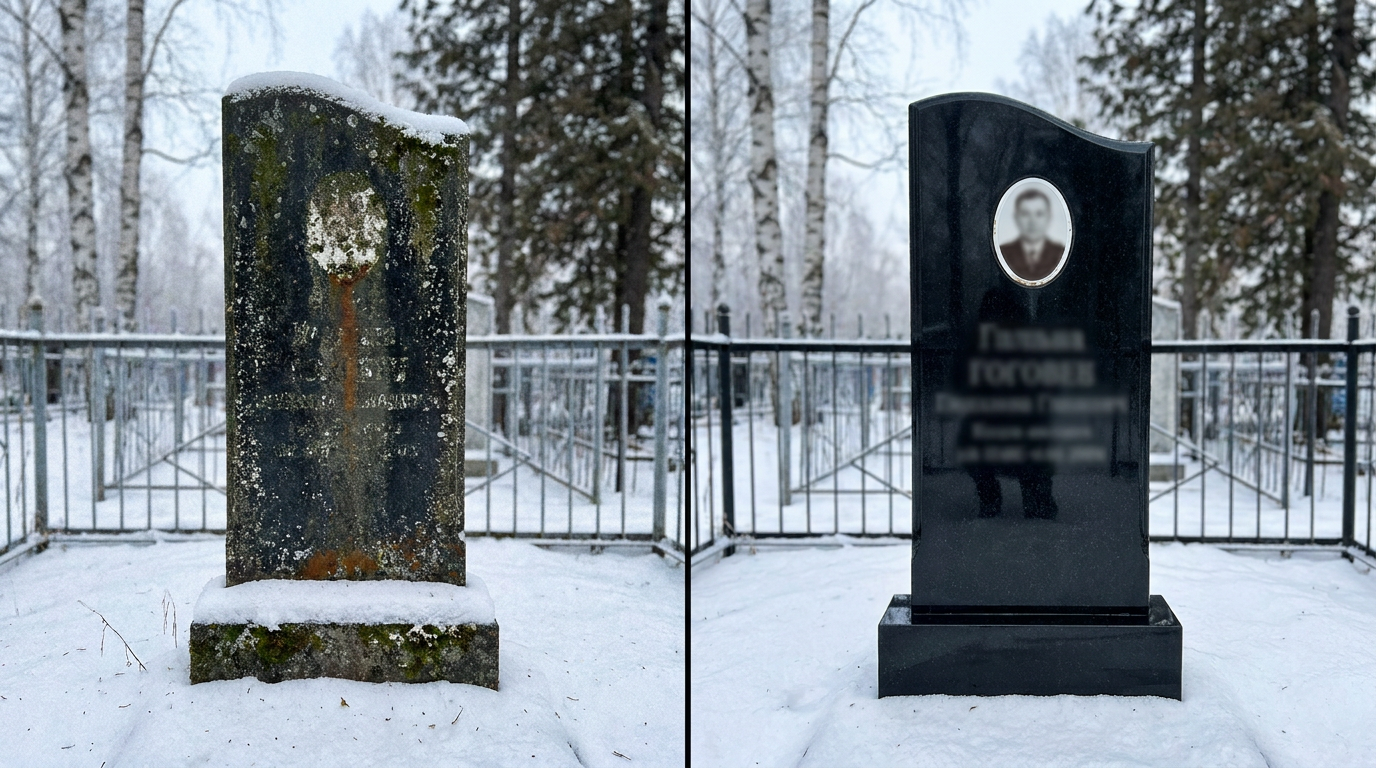 Реставрация памятника в Красноярске — пример 1