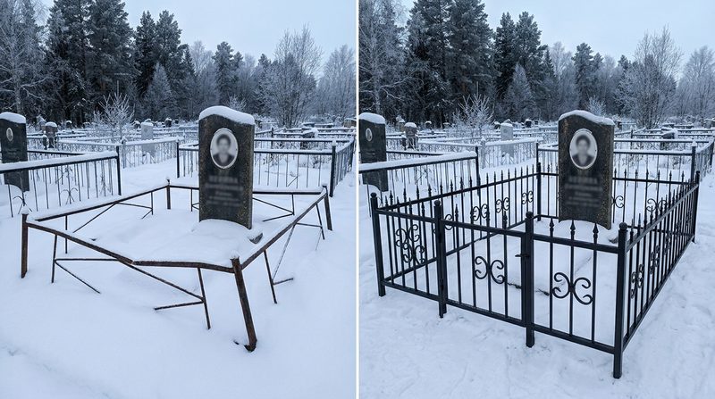 Установка ограды в Красноярске — пример 2