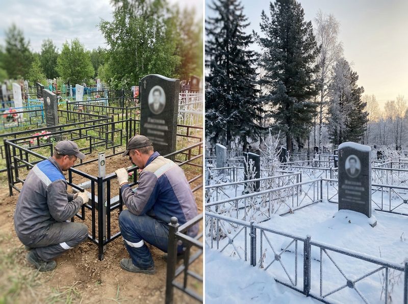 Установка ограды в Красноярске — пример 3