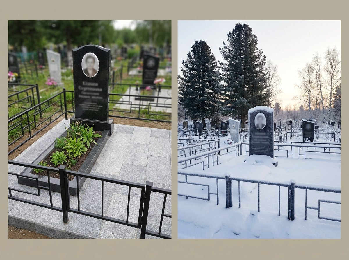 Установка памятника в Красноярске — пример 4